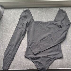 Aritzia Black Long Sleeve Bodysuit